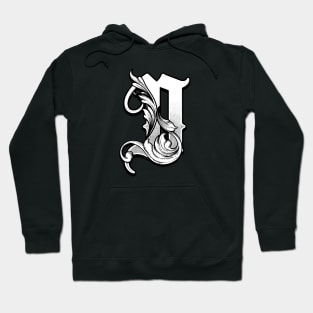 illustration of D font vintage style hand drawing design Hoodie